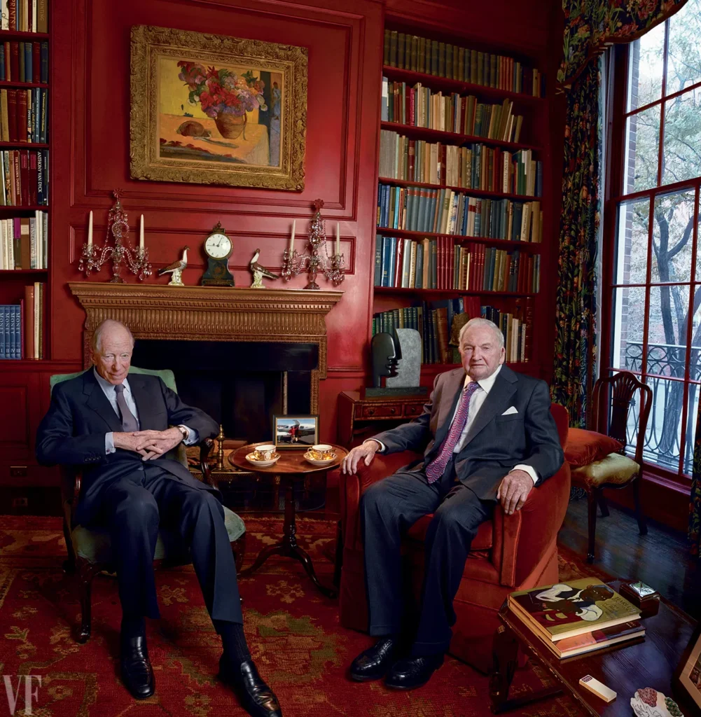 The triumphant legacy of David Rockefeller and Jacob Rothschild Photograph by Annie Leibovitz.